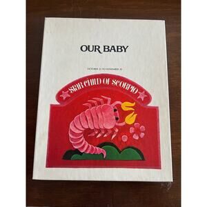 Our Baby: Star Child of Scorpio by Patricia Benton 1970 Astrology Baby Book Rare